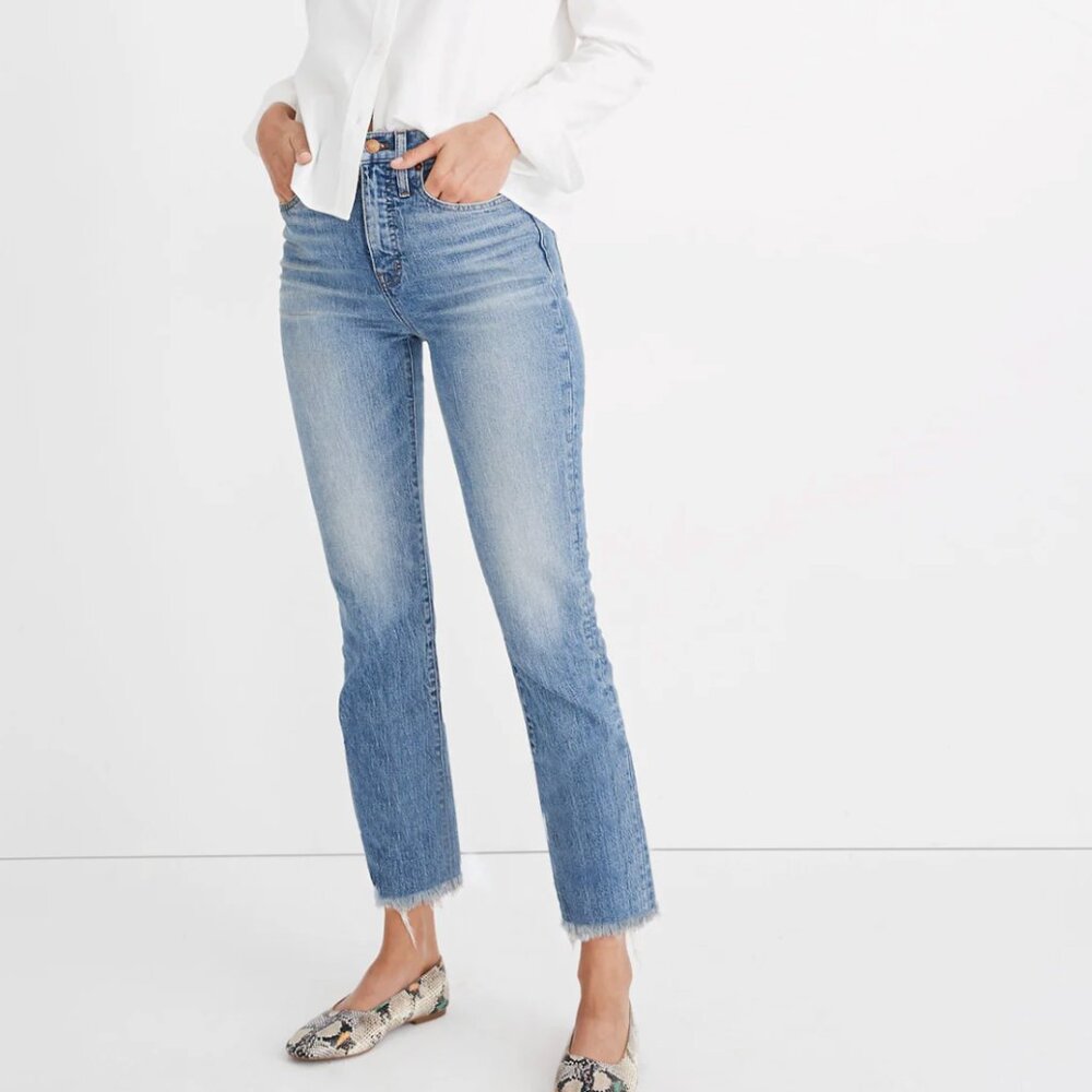 Madewell The Perfect Vintage Jean in Ainsworth Wash: Raw-Hem Edition
